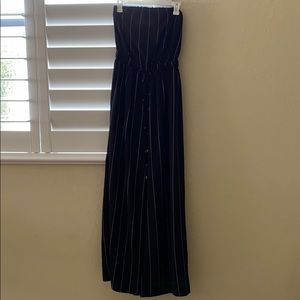 Black striped jumpsuit!